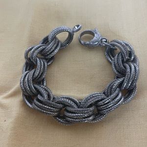 Chunky triple loop bracelet